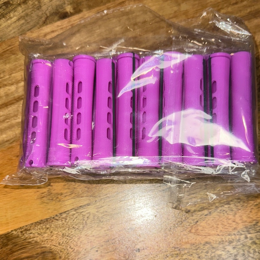 Vibrant Purple Hair Rollers Set